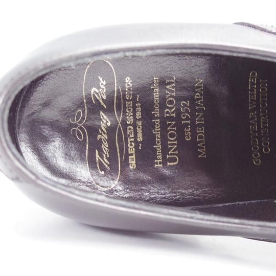 極上★トレーディングポスト SIZE 6.5【定価￥48,600-★撥水レザー仕様/ダイナイトソール】T603/黒/ユニオンロイヤル製★j321