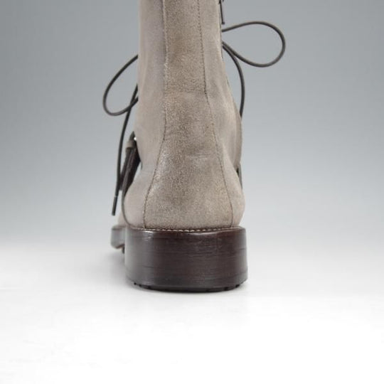 美品★(伊製)HERMES/エルメス SIZE 41【ブラックラピド製法★レースアップブーツ/バケッタ風スエード】モンクストラップ★j322