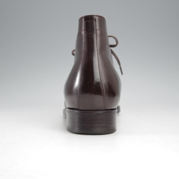 美品★(浅草)RENDO/レンド SIZE 6.5【モデル定価￥60,500-★チャッカブーツ/7706】カーフ/濃茶/メンズ/★j323