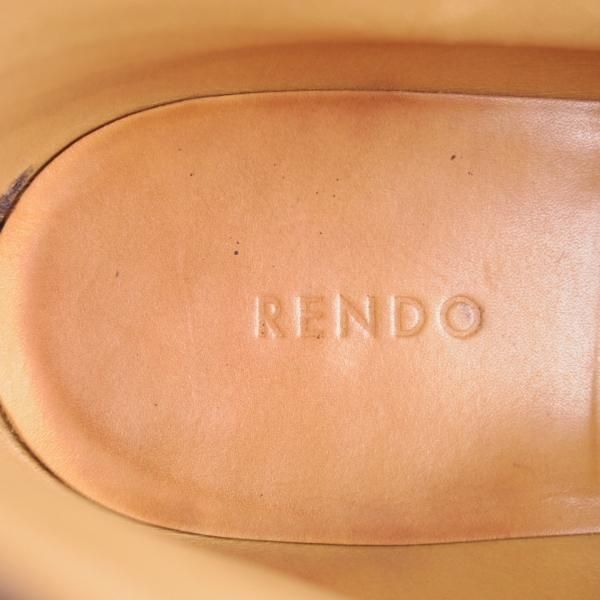 美品★(浅草)RENDO/レンド SIZE 6.5【モデル定価￥60,500-★チャッカブーツ/7706】カーフ/濃茶/メンズ/★j323