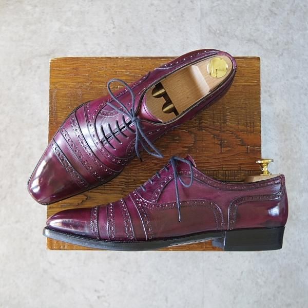 極上★(伊)リカルド・ベステッティ SIZE 40【定価￥205,200-★ハンドソーンウェルテッド製法/Gladiator】赤茶/RICCARDO BESTETTI★j324