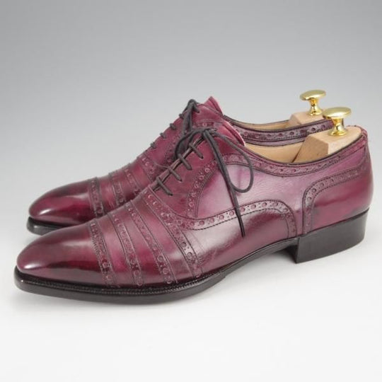 極上★(伊)リカルド・ベステッティ SIZE 40【定価￥205,200-★ハンドソーンウェルテッド製法/Gladiator】赤茶/RICCARDO BESTETTI★j324