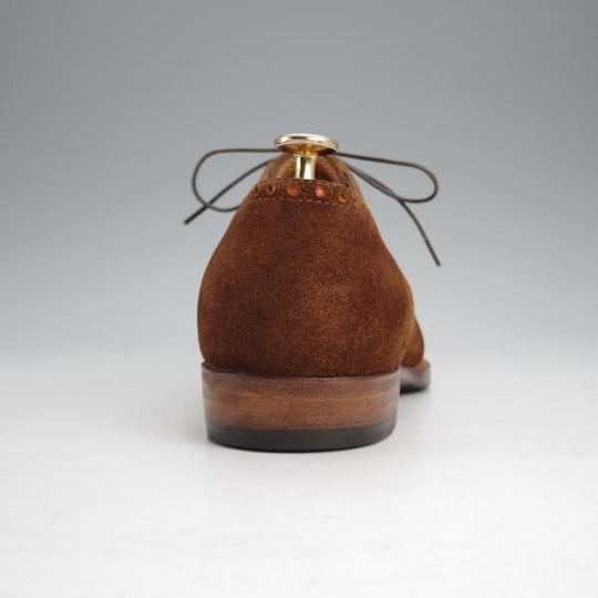 極上★(東欧)サンクリスピン SIZE 6.5【貴重★ハンドソーンウェルテッド製法/トレーディングポスト別注】セミブローグ/スエード/茶★j326