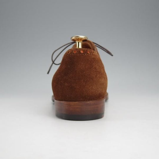 極上★(東欧)サンクリスピン SIZE 6.5【貴重★ハンドソーンウェルテッド製法/トレーディングポスト別注】セミブローグ/スエード/茶★j326