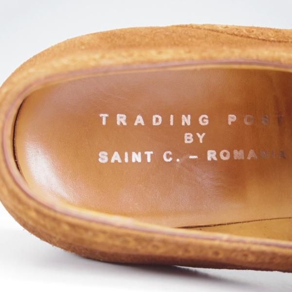 極上★(東欧)サンクリスピン SIZE 6.5【貴重★ハンドソーンウェルテッド製法/トレーディングポスト別注】セミブローグ/スエード/茶★j326