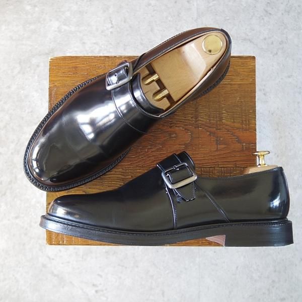 【美品】church's チャーチ シングルモンクストラップシューズ　75F 旧チャーチ 26cm程度 73 75F 三都市 モンクストラップ 7バーガンディ