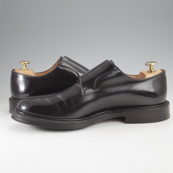 極美品★チャーチ 75F/UK7.5【貴重★SHANNON同仕様のダブルモンク/LAMBOURN】103ラスト/ポリッシュドバインダーカーフ/黒/Church's★j330