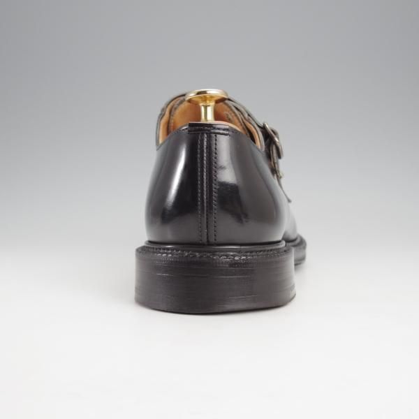 極美品★チャーチ 75F/UK7.5【貴重★SHANNON同仕様のダブルモンク/LAMBOURN】103ラスト/ポリッシュドバインダーカーフ/黒/Church's★j330