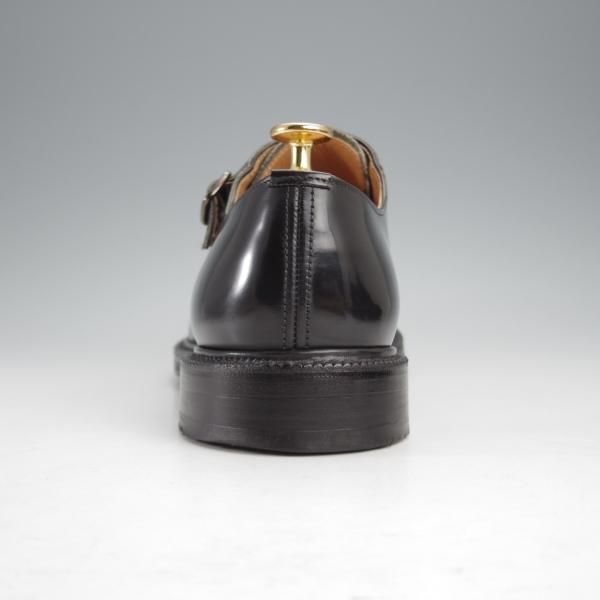 極美品★チャーチ 75F/UK7.5【貴重★SHANNON同仕様のダブルモンク/LAMBOURN】103ラスト/ポリッシュドバインダーカーフ/黒/Church's★j330