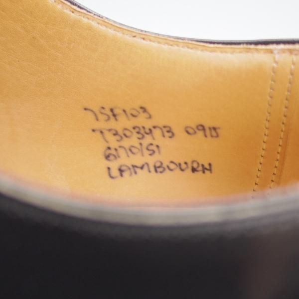 極美品★チャーチ 75F/UK7.5【貴重★SHANNON同仕様のダブルモンク/LAMBOURN】103ラスト/ポリッシュドバインダーカーフ/黒/Church's★j330