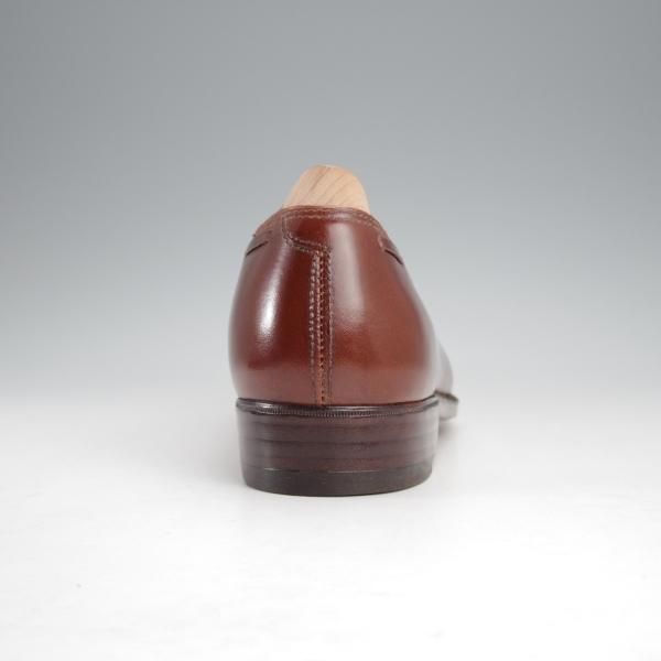 未使用★クロケット&ジョーンズ UK6程度【オーダー価格4500ユーロ〜(65万円程度)★パリ店のビスポーク品】ローファー/茶★j331