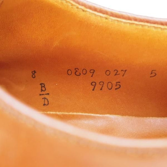 美品★オールデン 8D【貴重★ウイスキーコードバン/茶/SHIPS別注】9905/バリーラスト/プレーントゥ/メンズ/Alden★j332