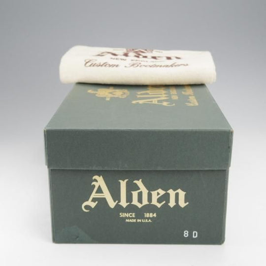 美品★オールデン 8D【貴重★ウイスキーコードバン/茶/SHIPS別注】9905/バリーラスト/プレーントゥ/メンズ/Alden★j332