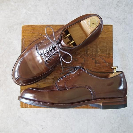 極美品★オールデン 8D【限定色★ダークブラウン/コードバン/125周年記念モデル】濃茶/54951/モディファイドラスト/Vチップ/Alden★j333