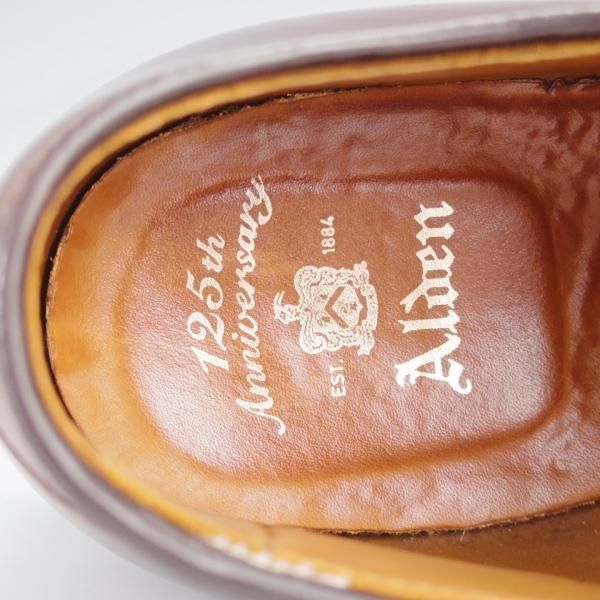 極美品★オールデン 8D【限定色★ダークブラウン/コードバン/125周年記念モデル】濃茶/54951/モディファイドラスト/Vチップ/Alden★j333