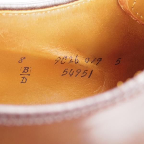 極美品★オールデン 8D【限定色★ダークブラウン/コードバン/125周年記念モデル】濃茶/54951/モディファイドラスト/Vチップ/Alden★j333