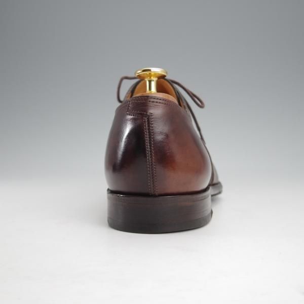 極美品★ジョンロブ SIZE 42/UK8程度【貴重★エルメス別注/ミュージアムカーフ】H103ラスト/濃茶/メンズ/HERMES/JOHN LOBB★j334