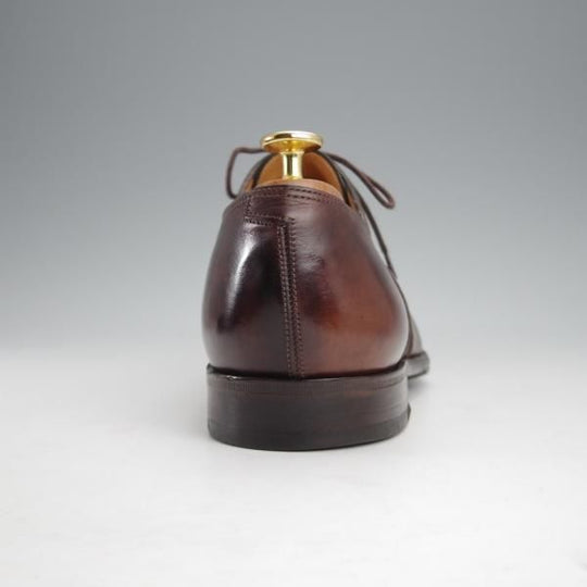 極美品★ジョンロブ SIZE 42/UK8程度【貴重★エルメス別注/ミュージアムカーフ】H103ラスト/濃茶/メンズ/HERMES/JOHN LOBB★j334