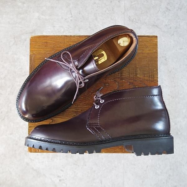 未使用★オールデン 6D【現行定価17.5万円程度★コードバン仕様/チャッカブーツ/BEAMS PLUS別注】バリーラスト/赤茶/ビームス/Alden★j335