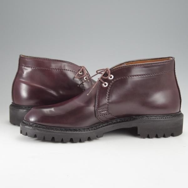 未使用★オールデン 6D【現行定価17.5万円程度★コードバン仕様/チャッカブーツ/BEAMS PLUS別注】バリーラスト/赤茶/ビームス/Alden★j335