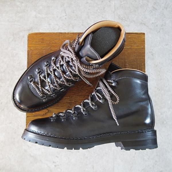 極美品★(伊)F.LLIジャコメッティ SIZE 40【定価14万円程度★マルモラーダ/FG105】マウンテンブーツ/黒/Giacometti★j336