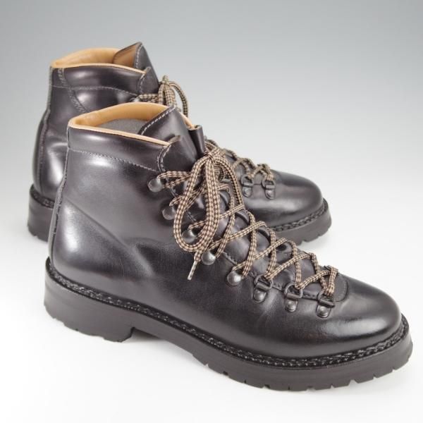極美品★(伊)F.LLIジャコメッティ SIZE 40【定価14万円程度★マルモラーダ/FG105】マウンテンブーツ/黒/Giacometti★j336