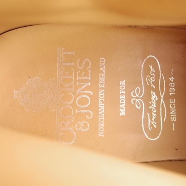 極美品★クロケット&ジョーンズ 9E【トレーディングポスト別注★リッジウェイソール/ARRAN】365ラスト/ブーツ/濃茶/Crockett&Jones★j338