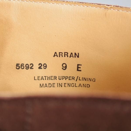 極美品★クロケット&ジョーンズ 9E【トレーディングポスト別注★リッジウェイソール/ARRAN】365ラスト/ブーツ/濃茶/Crockett&Jones★j338