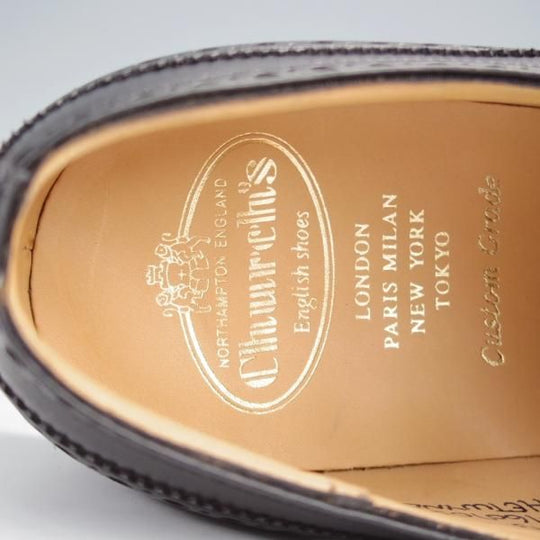 新品★チャーチ 85F/UK8.5【定価￥176,000-★チェットウィンド/CHETWYND】173ラスト/フルブローグ/カーフ/黒/Church's★j339