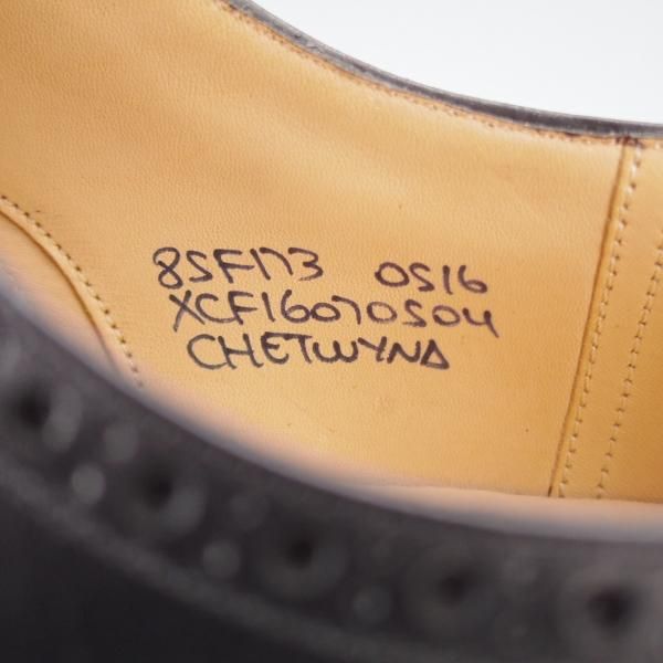 新品★チャーチ 85F/UK8.5【定価￥176,000-★チェットウィンド/CHETWYND】173ラスト/フルブローグ/カーフ/黒/Church's★j339