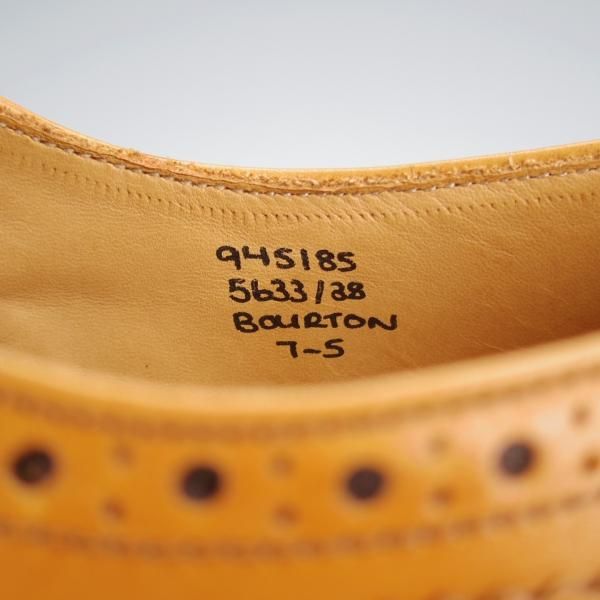 極美品★トリッカーズ SIZE 7【定価￥102,300-★ダイナイトソール/BOURTON/エイコンアンティーク】カントリーシューズ/Tricker's★j341