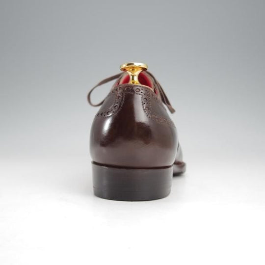 極上★(東欧)サンクリスピン SIZE 6.5【貴重★ハンドソーンウェルテッド製法/トレーディングポスト別注】フルブローグ/カーフ/濃茶★j342