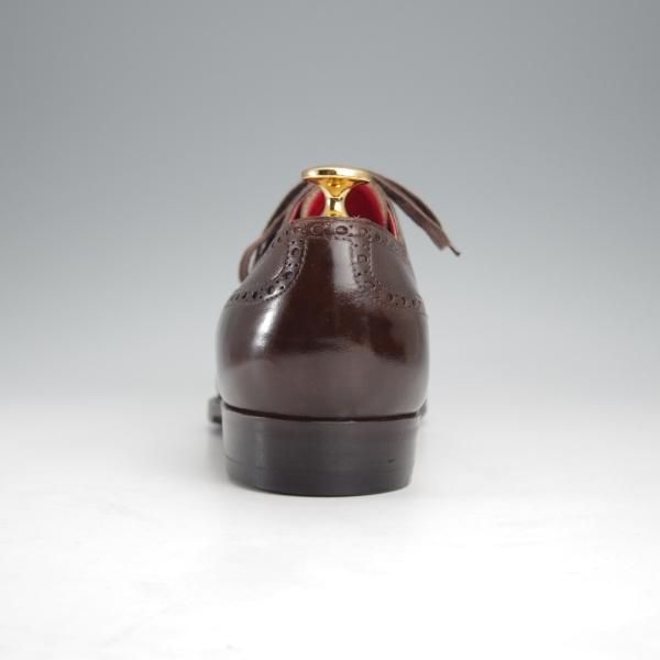 極上★(東欧)サンクリスピン SIZE 6.5【貴重★ハンドソーンウェルテッド製法/トレーディングポスト別注】フルブローグ/カーフ/濃茶★j342