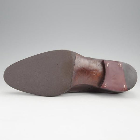 極上★(東欧)サンクリスピン SIZE 6.5【貴重★ハンドソーンウェルテッド製法/トレーディングポスト別注】フルブローグ/カーフ/濃茶★j342