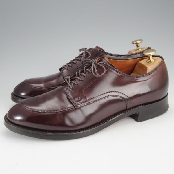 極美品★オールデン 7.5D【定価￥169,400-★コードバン仕様/モディファイドラスト/54321】SHIPS別注/Vチップ/赤茶/Alden★j344