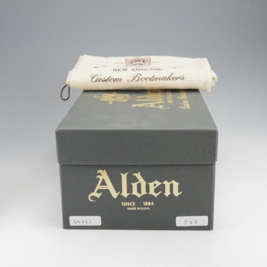 極美品★オールデン 7.5D【定価￥169,400-★コードバン仕様/モディファイドラスト/54321】SHIPS別注/Vチップ/赤茶/Alden★j344