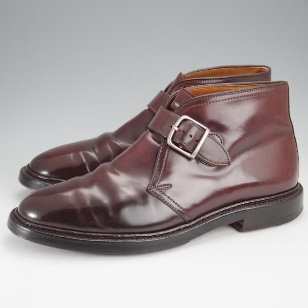 ★オールデン 8E【コードバン仕様★ジョージブーツ/(スイス)LA GRIFFE AUSONI別注】チャッカブーツ/バリーラスト/赤茶/Alden★j345