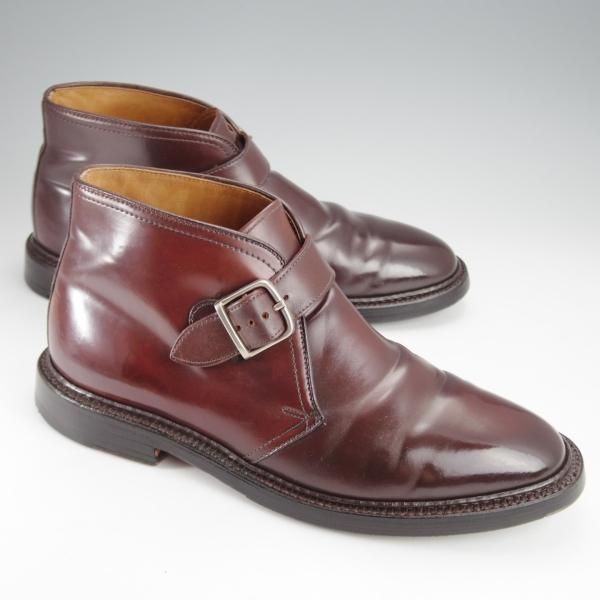 ★オールデン 8E【コードバン仕様★ジョージブーツ/(スイス)LA GRIFFE AUSONI別注】チャッカブーツ/バリーラスト/赤茶/Alden★j345