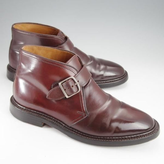 ★オールデン 8E【コードバン仕様★ジョージブーツ/(スイス)LA GRIFFE AUSONI別注】チャッカブーツ/バリーラスト/赤茶/Alden★j345