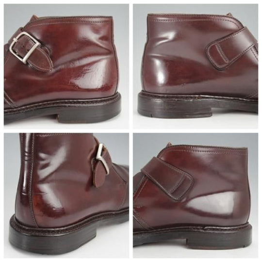 ★オールデン 8E【コードバン仕様★ジョージブーツ/(スイス)LA GRIFFE AUSONI別注】チャッカブーツ/バリーラスト/赤茶/Alden★j345