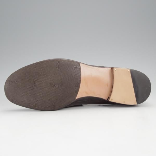 美品★(伊)シルヴァノ・ラッタンジ SIZE 6.5【定価￥540,000-★クロコダイル仕様/コインローファー】BELLAGIORNATA/濃茶/メンズ★j346