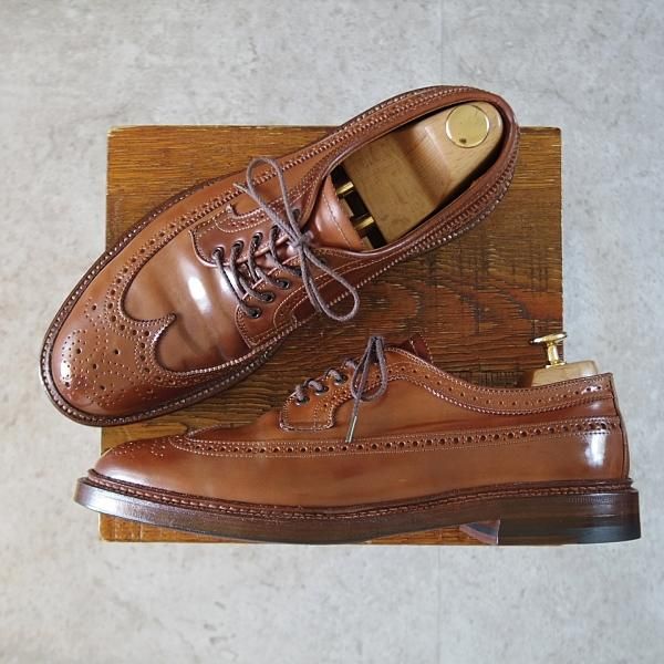 極上★オールデン 8D【貴重★ウイスキーコードバン/茶/97891】ユナイテッドアローズ別注/ロングウイング/バリーラスト/Alden★j347