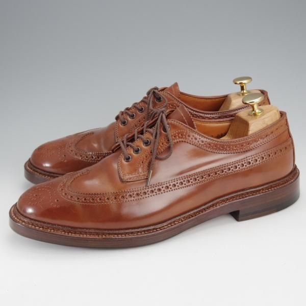 極上★オールデン 8D【貴重★ウイスキーコードバン/茶/97891】ユナイテッドアローズ別注/ロングウイング/バリーラスト/Alden★j347