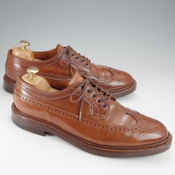 極上★オールデン 8D【貴重★ウイスキーコードバン/茶/97891】ユナイテッドアローズ別注/ロングウイング/バリーラスト/Alden★j347