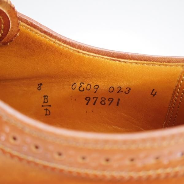 極上★オールデン 8D【貴重★ウイスキーコードバン/茶/97891】ユナイテッドアローズ別注/ロングウイング/バリーラスト/Alden★j347