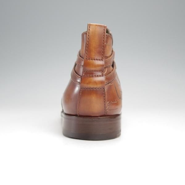 極美品★(仏)ベルルッティ SIZE 6.5【カリグラフィ(スクリット)仕様★Scars/スカーズ/サイドゴアブーツ】ヴェネチアレザー/Berluti★j349