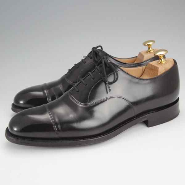 極美品★チャーチ 65F/UK6.5【定価￥176,000-★コンサル/CONSUL R】173ラスト/ストレートチップ/黒/メンズ/Church's★j350
