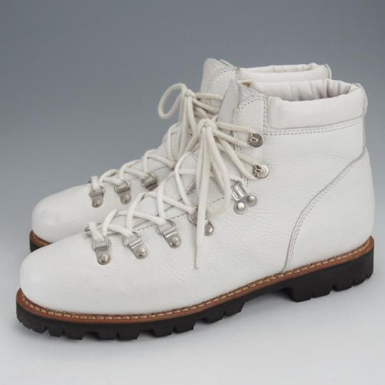 美品★パラブーツ SIZE 8【モデル定価￥82,500-★AVORIAZ/アヴォリアーズ】ジャンヌソール/マウンテンブーツ/白/メンズ/Paraboot★j351