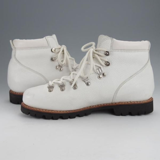 美品★パラブーツ SIZE 8【モデル定価￥82,500-★AVORIAZ/アヴォリアーズ】ジャンヌソール/マウンテンブーツ/白/メンズ/Paraboot★j351