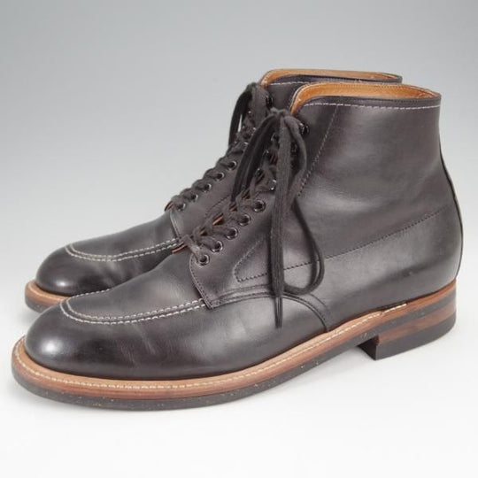 美品★オールデン 8.5D【同系モデル定価￥117,700-★インディーブーツ/401】トゥルーバランスラスト/コルクソール/カーフ/黒/Alden★j352